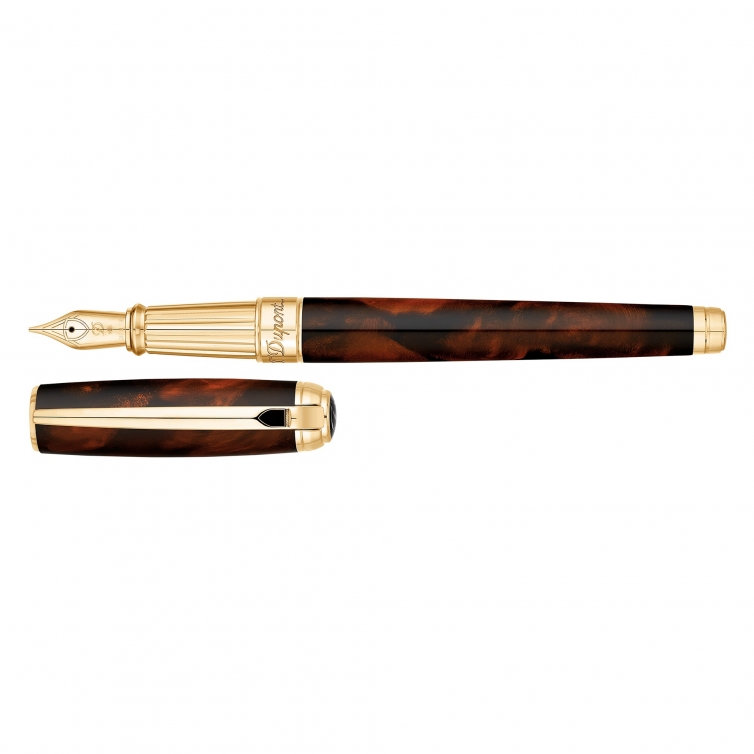 Stylo plume de luxe - Plume moyenne - Cadeau d'affaires - Stylo à encre  noire dorée - Smooth Write