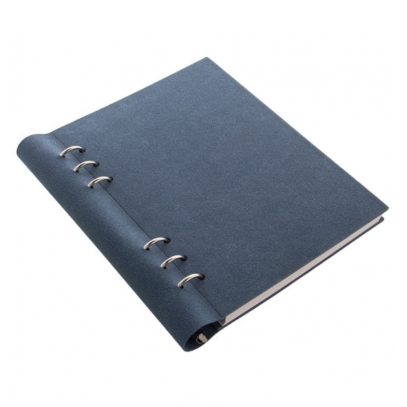 Clipbook Architexture A5 blue suede FILOFAX - 2