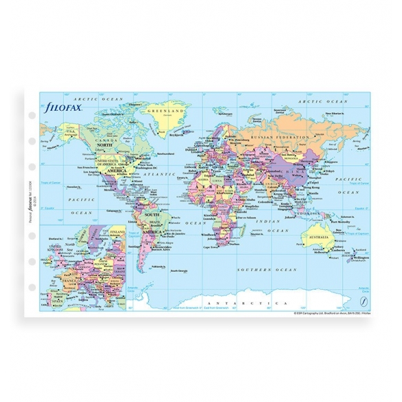 World Map Refill A5 FILOFAX - 2