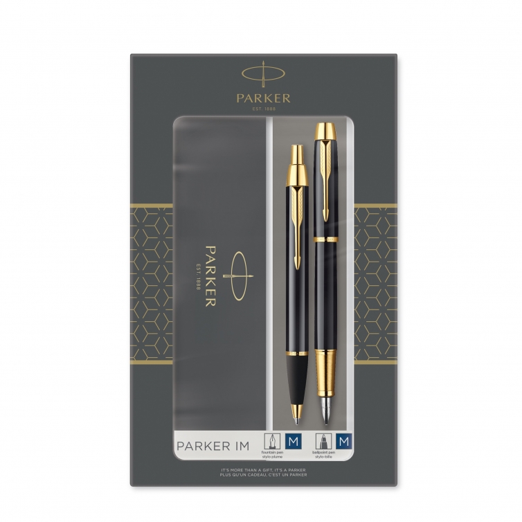 Gift set IM GT Fountain pen and Ballpoint Black PARKER - 1
