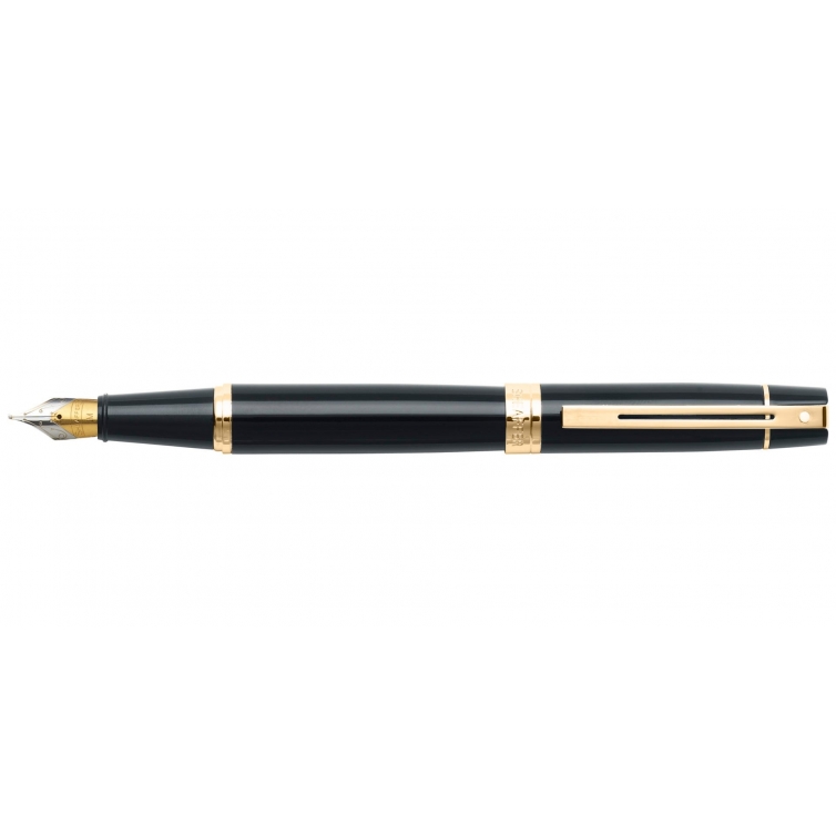Sheaffer 300 Glossy with Gold Tone Fountain pen black SHEAFFER - 1