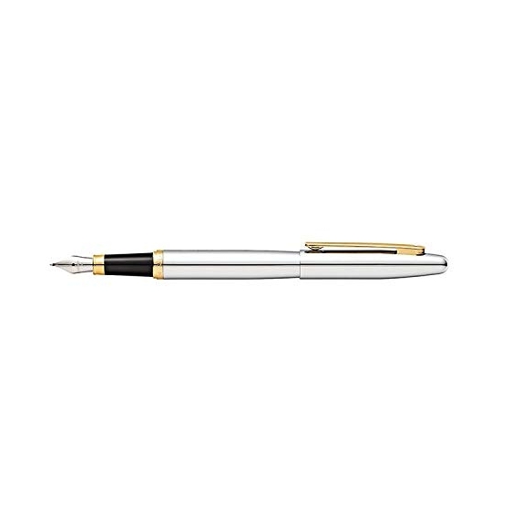 VFM Polished Chrome With Gold Plated Trim Fountain pen silver SHEAFFER - 2