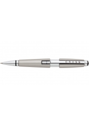 High quality telescopic writing instrument with titanium silver color resin on a brass base with shiny chrome fittings. The unique patented telescopic ejection mechanism with gel ink cartridges. The spring clip, modern design with a rotating roller on the end. Design stripe on the tip of the pen and specific conical top. Roller does not have a cap. Cross is one of the oldest manufacturers of writing instruments (the company was founded in 1846). The possibility of using four kinds of fillings: 852x gel, 8562 Ball, 8441 Linero, 8017 highlighter. Lifetime mechanical guarantee High quality telescopic writing instrument made of black resin on a brass base with shiny chrome fittings. The unique patented telescopic ejection mechanism with gel ink cartridges. The spring clip, modern design with a rotating roller on the end. Design stripe on the tip of the pen and specific conical top. Roller does not have a cap. The possibility of using four kinds of fillings: 852x gel, 8562 Ball, 8441 Linero, 8017 highlighter. Cross is one of the oldest manufacturers of writing instruments (the company was founded in 1846).