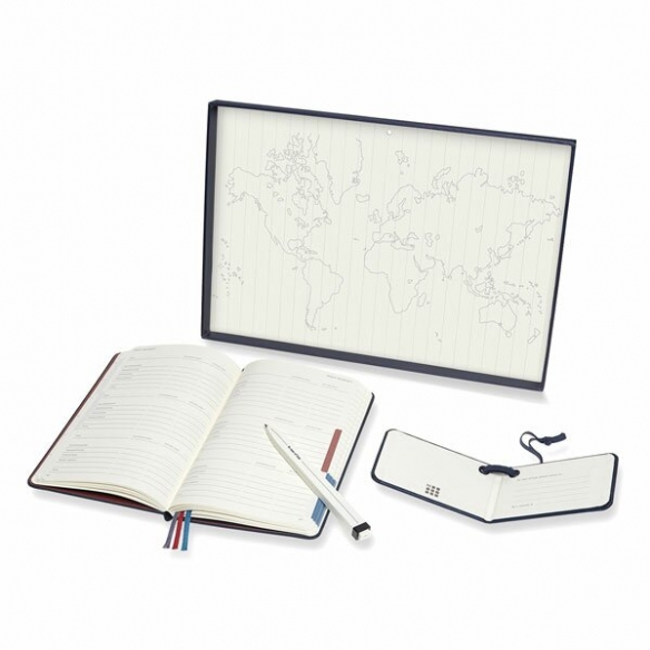 Voyager Travel Kit Notebook and Ballpoint pen blue MOLESKINE - 3