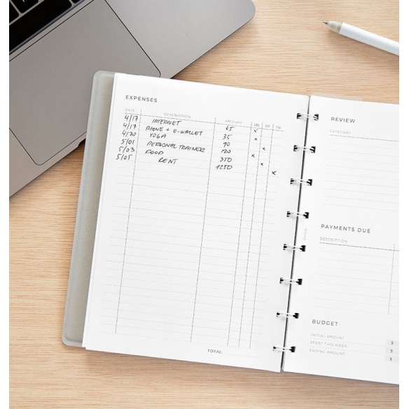 Minimal Expense Tracker Refill A5 Notebook FILOFAX - 4