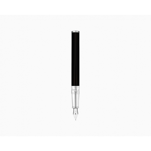 D-Initial Fountain Pen black and chrome S.T. DUPONT - 1