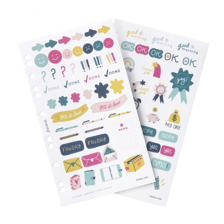 Everyday Study and Work Stickers Multi-fit FILOFAX - 1