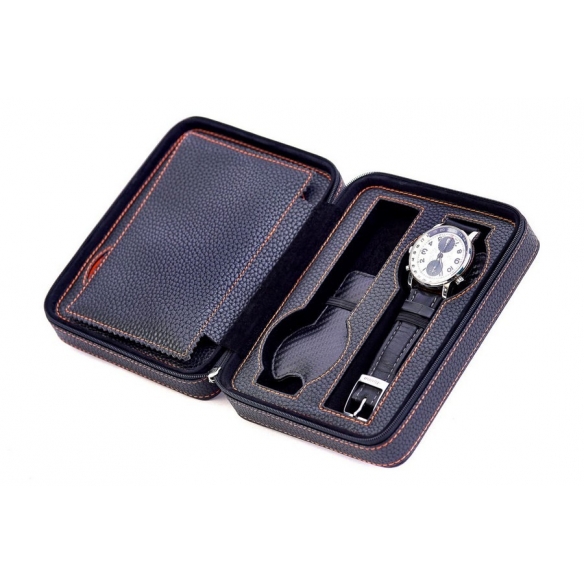 Travel case for 4 watches black LEANSCHI - 3