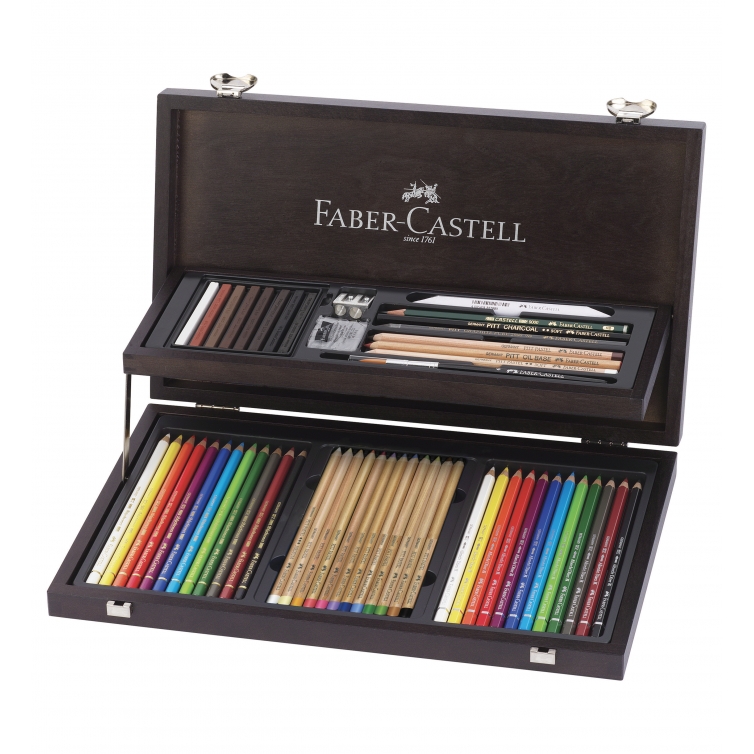 Compendium Set of Pencils in a wooden box 54 pcs FABER-CASTELL - 1