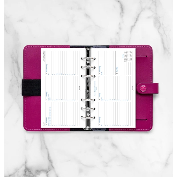 Horizontal Calendar Refill Week On Two Pages with Appointments Personal 2023 FILOFAX - 2