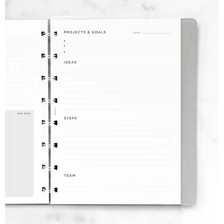 Projects And Goals Tracker Refill A5 Notebook FILOFAX - 1