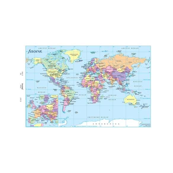 World Map Refill Pocket FILOFAX - 3