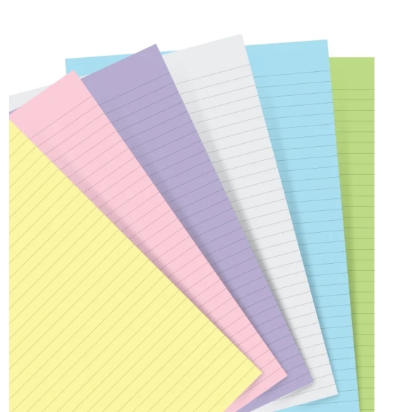 Pastel ruled notepaper Personal refill FILOFAX - 4