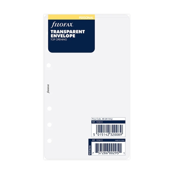 Transparent Envelope top opening Personal FILOFAX - 4
