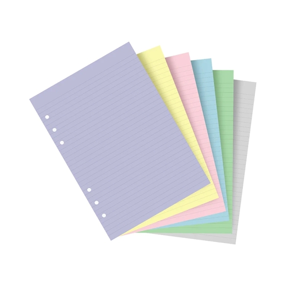 Pastel ruled notepaper A5 refill FILOFAX - 3