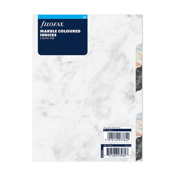 Marble Blank Index A5 FILOFAX - 5