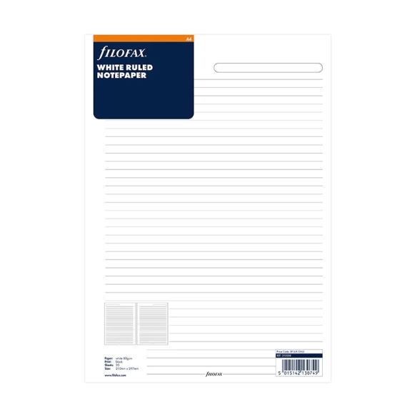 Ruled Notepaper A4 FILOFAX - 5