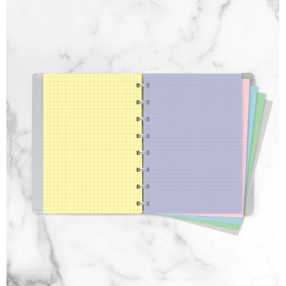 Pastel Squared Notepaper Refill A5 Notebook FILOFAX - 2