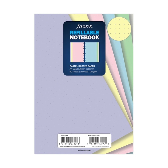 Pastel Dotted Journal Refill A5 Notebook FILOFAX - 5