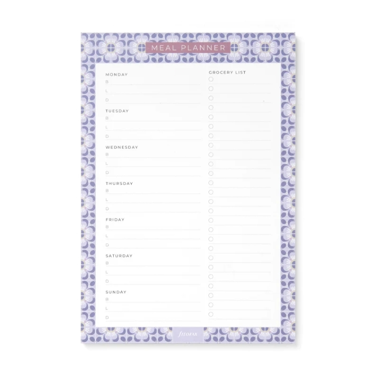 Mediterranean Meal Planner Notepad with Magnet FILOFAX - 2