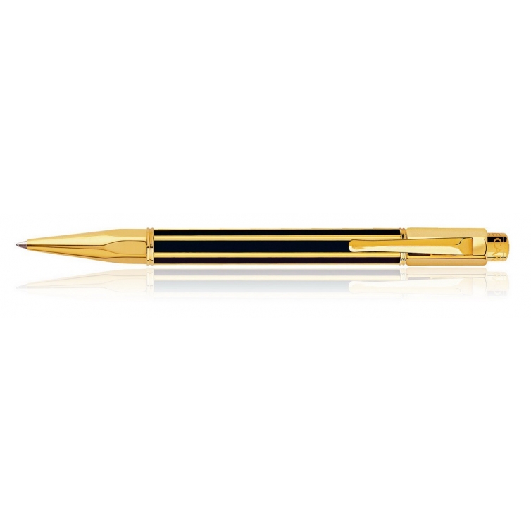 Chinablack gold plated ballpoint pen CARAN D'ACHE - 1