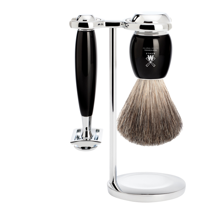Vivo Shaving Set Black Pure Badger MÜHLE - 1