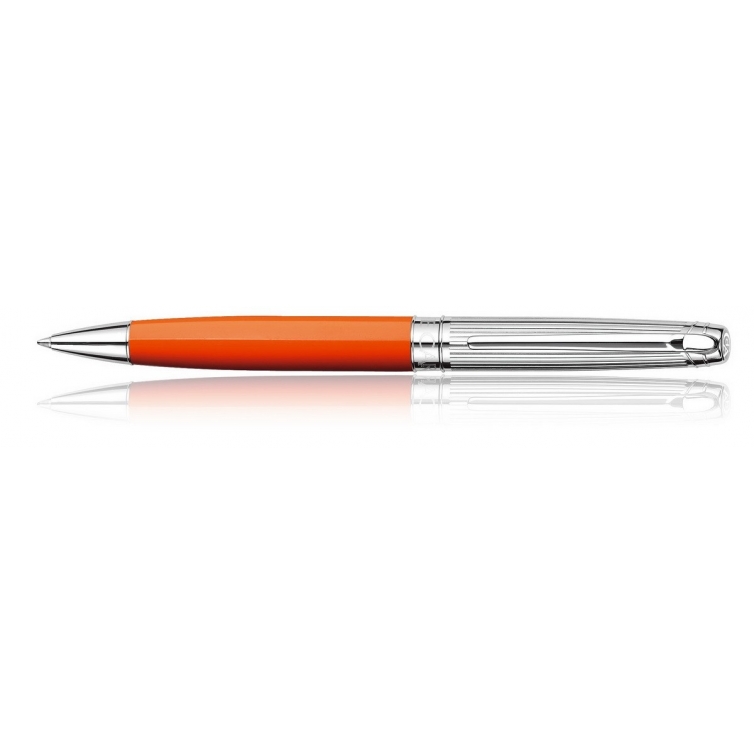 Bicolor Saffron silver plated ballpoint pen CARAN D'ACHE - 1