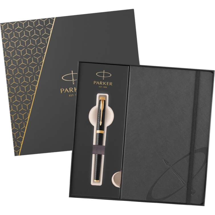 IM Premium GT Gift Set Fountain Pen and Notebook black PARKER - 1