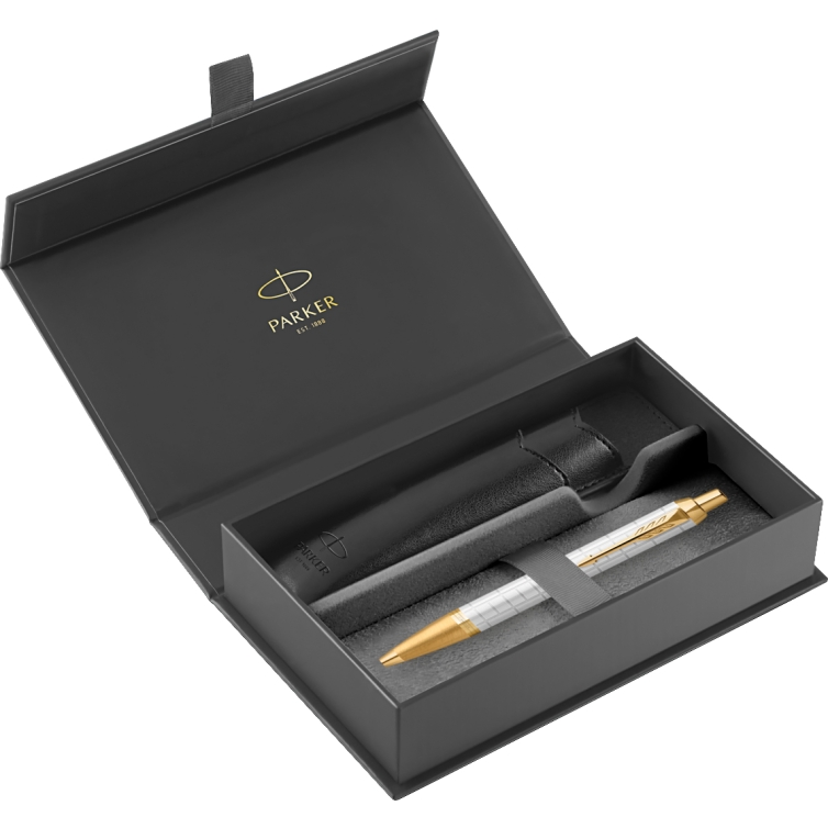 IM Premium GT Gift Set Ballpoint Pen and Pen Case pearl PARKER - 2