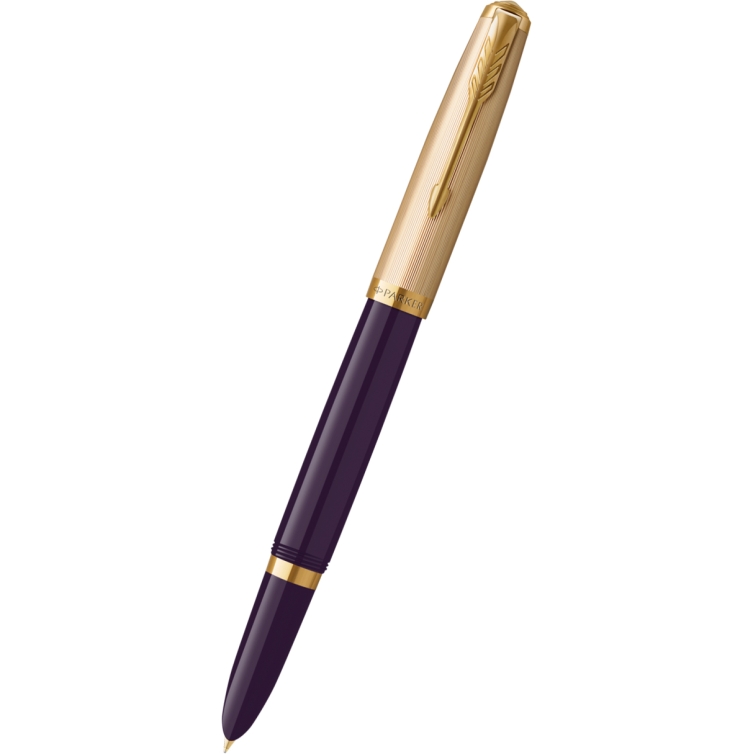 Parker 51 Deluxe GT 18kt Fountain pen Plum PARKER - 1