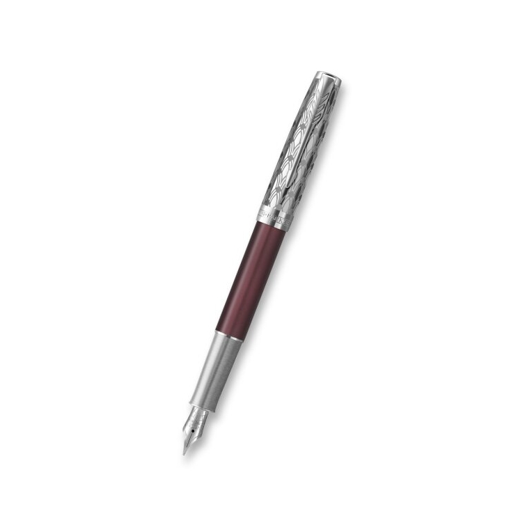 Stylo plume - Noir - Sonnet Acier inoxydable, finition or - Plume moyenne -  Parker - Beaux stylos