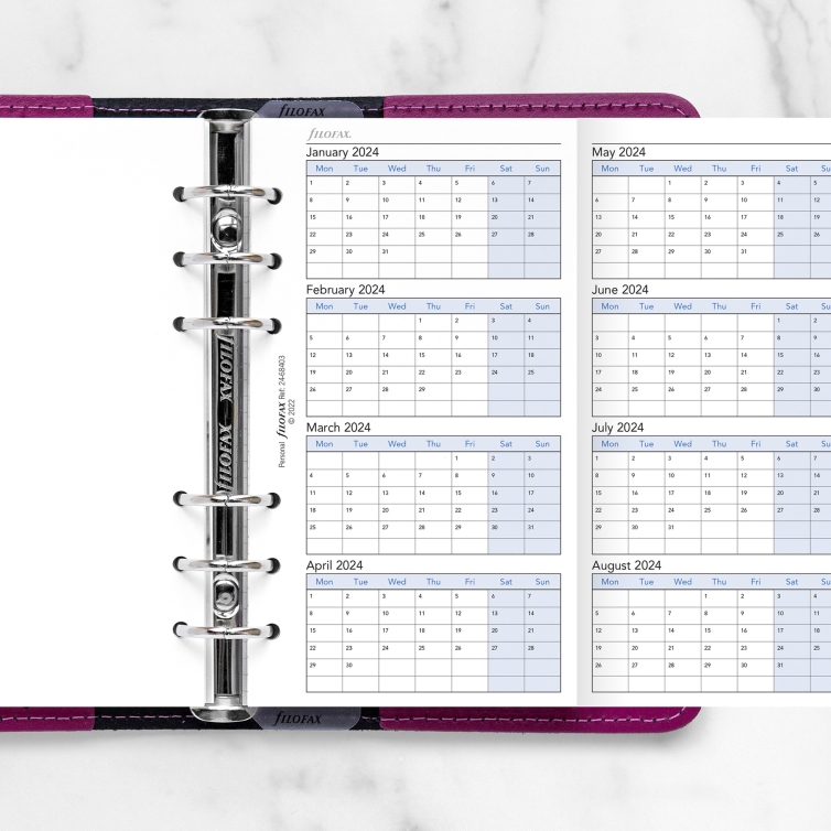 Vertical Year Planner Personal 2024 - 2027 FILOFAX - 1