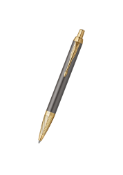 Experience the blend of elegance, reliability, and heritage with the IM Premium Pioneers Collection Arrow GT Ballpoint pen in a stunning grey hue. This unique pen, inspired by the pioneering spirit of George Parker, features a glossy grey lacquer finish on a stainless steel barrel, complemented by a gold-plated grip etched with an iconic arrow pattern. Ideal for professionals, it promises maximum performance, user comfort, and comes in a deluxe gift box, making it the perfect gift for those who push boundaries.
